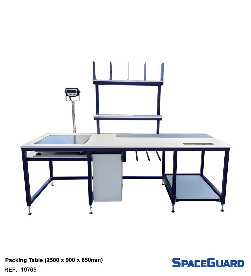 Custom bench with weigh scales